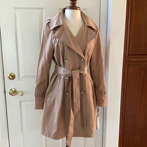 NWT Karl Lagerfeld Paris tan trench coat